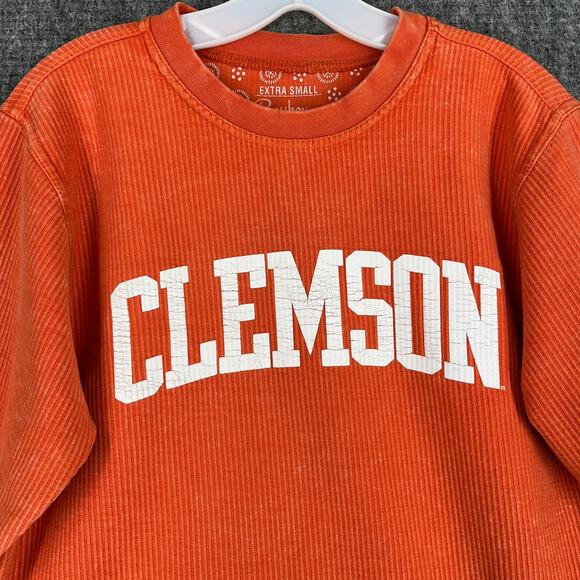University of Clemson Shirt Mens XS Orange College Football Long Sleeve - Picture 4 of 8